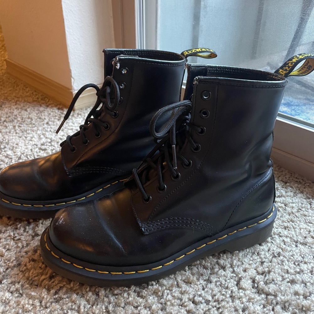 Dr. Martens Black Leather Boots